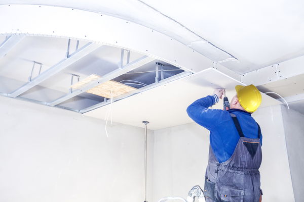 Installing some plaster boards